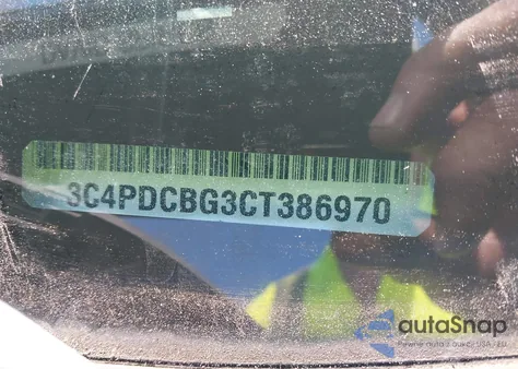 2012 Dodge Journey Sxt z USA, uszkodzony, nr VIN 3C4PDCBG3CT386970